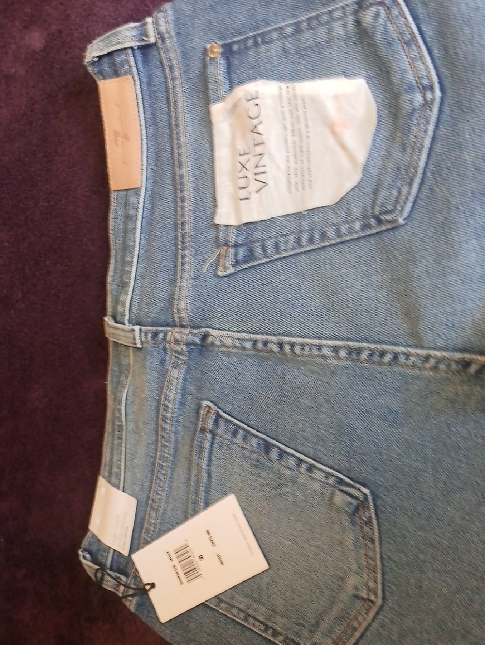 7 For All Mankind Light Blue High Waist Ankle Skinny Jeans